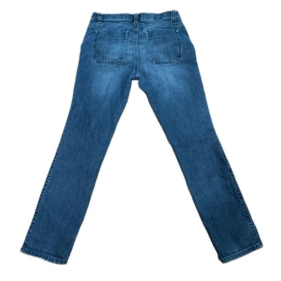 Prana Women's Size 8, 30 inseam Medium Wash Straight Leg Denim Jeans - Picture 2 of 3